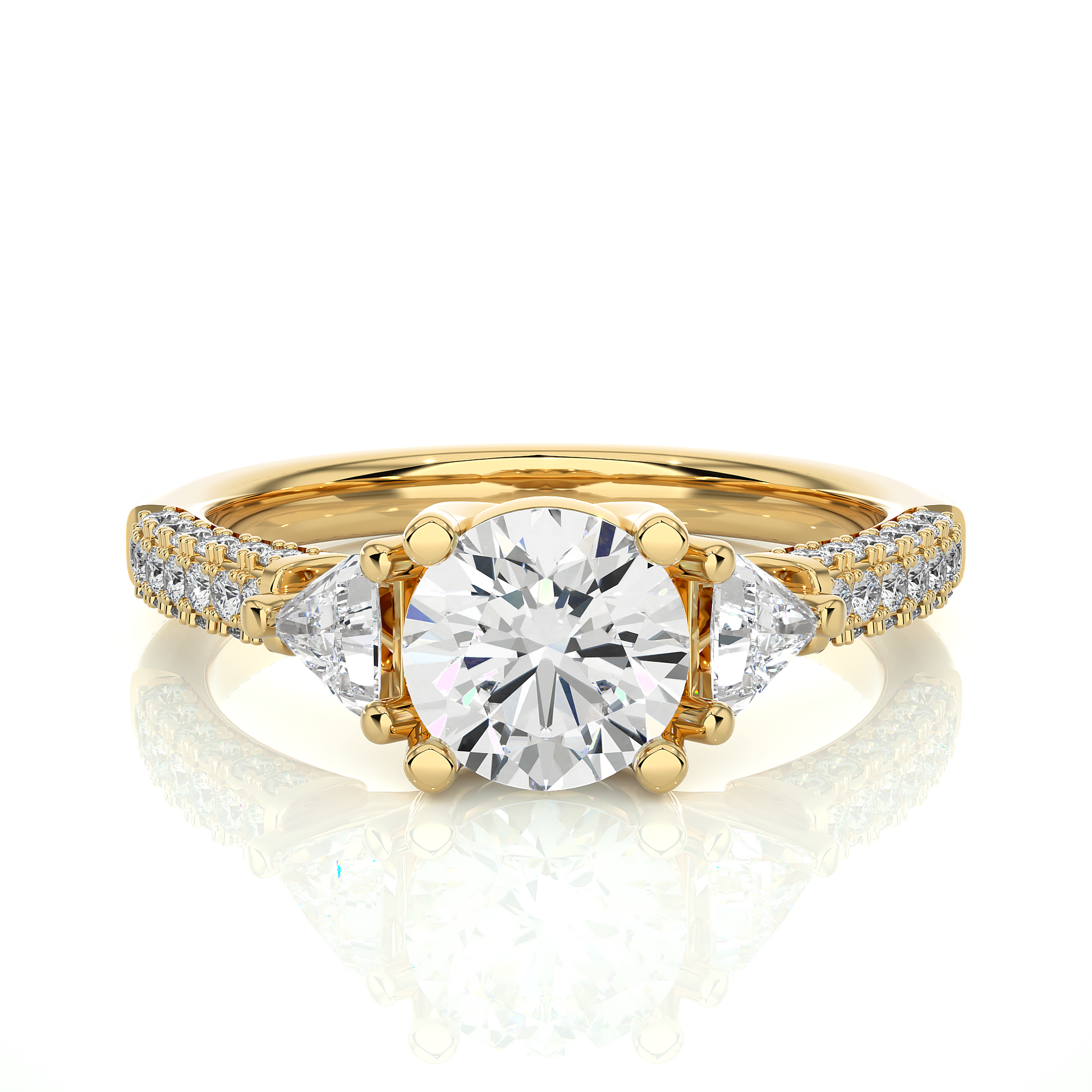Timeless Affinity Ring - Fine Gold and Lab Grown Diamond