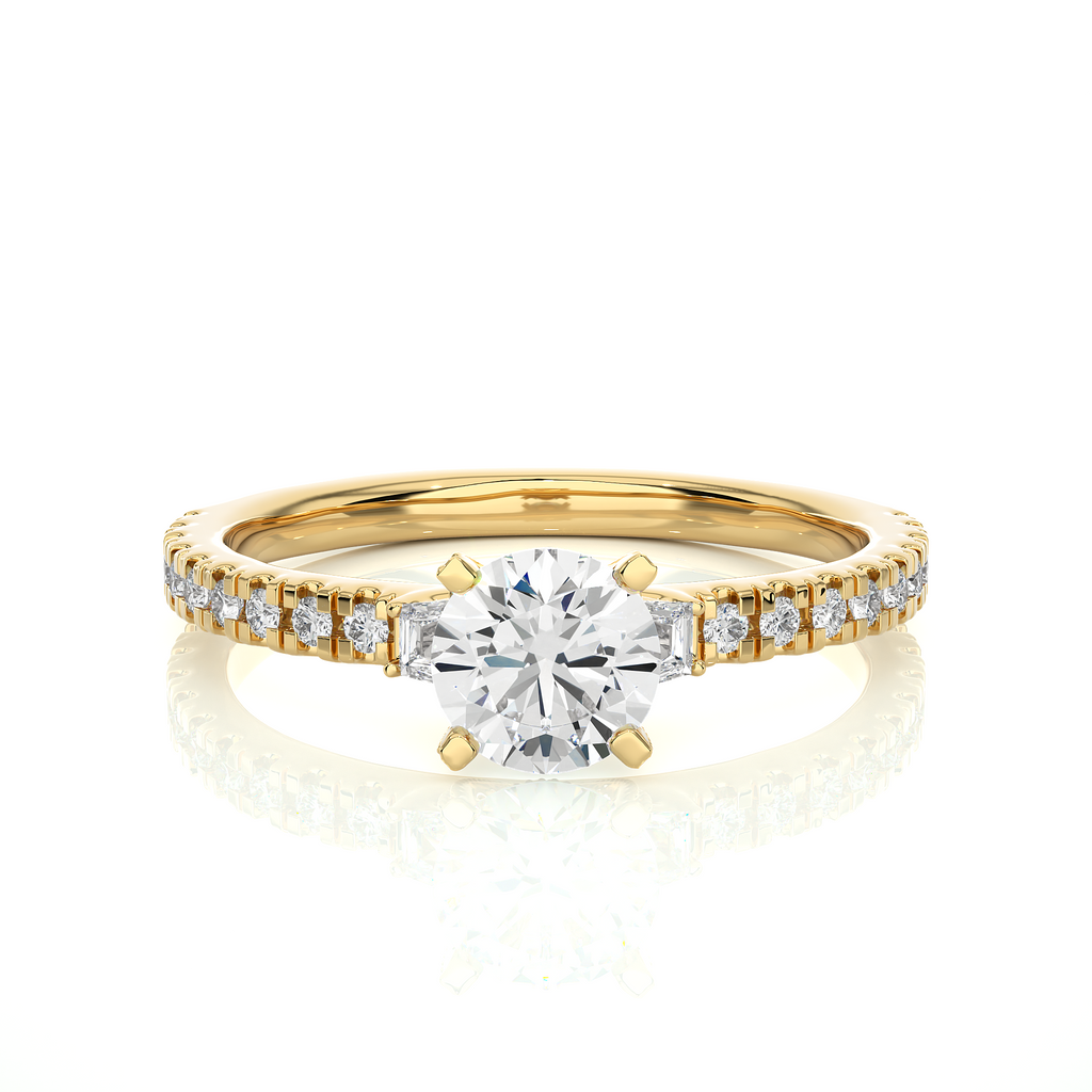 Gracious Pledge Trilogy Ring made with Lab Grown Diamond and Gold
