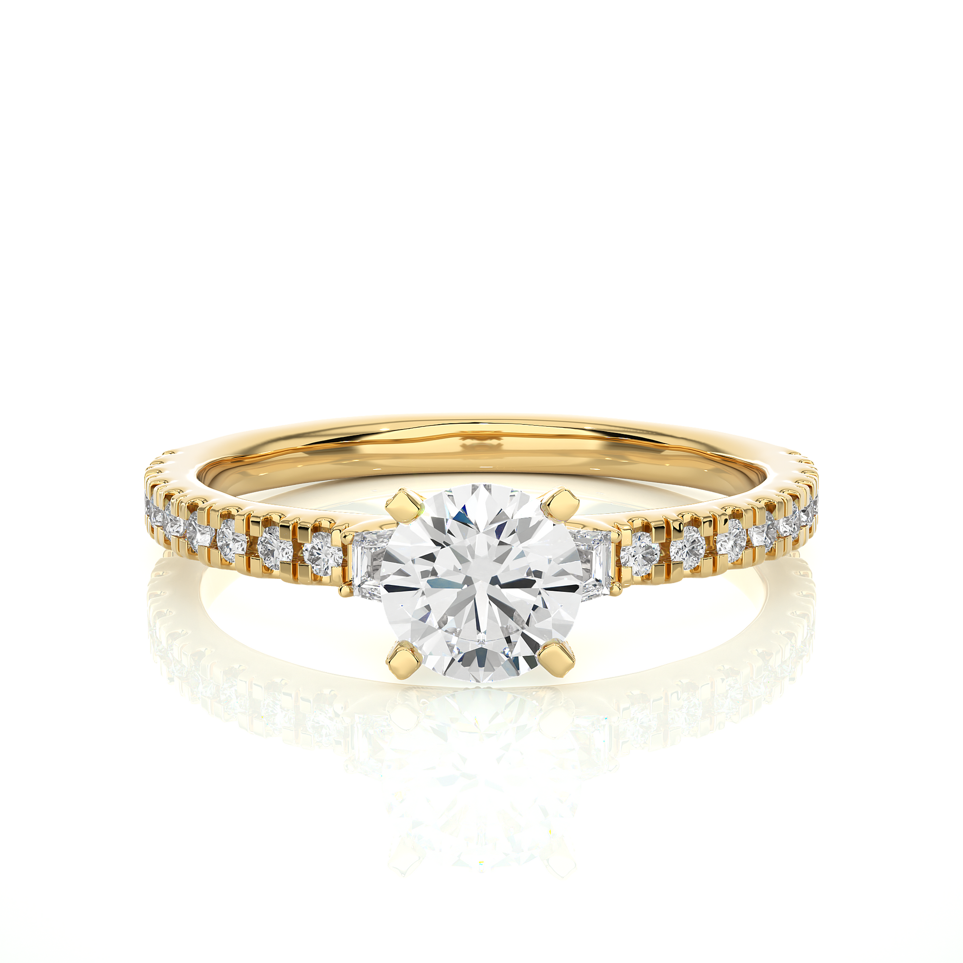 Gracious Pledge Trilogy Ring made with Lab Grown Diamond and Gold