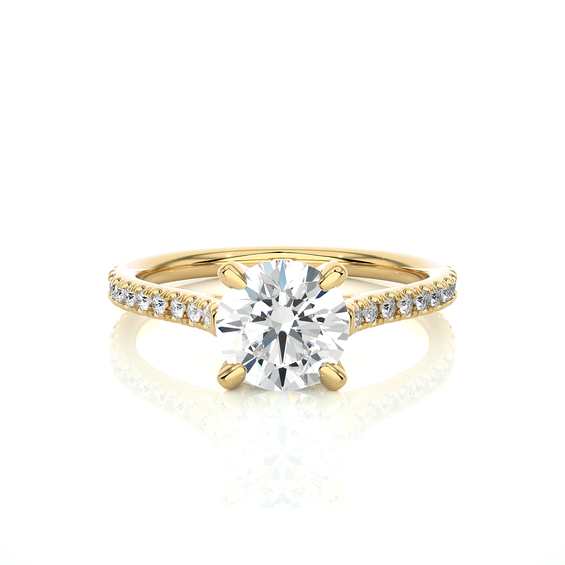 1.2+0.35 Ct Round Diamond Ring