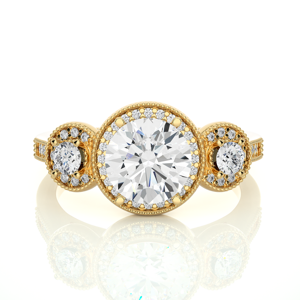 Virtuous Bond Lab Grown Ring with Fine Gold