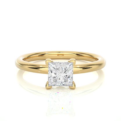 0.8 Ct Princess Diamond Ring