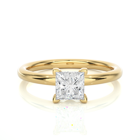 0.8 Ct Princess Diamond Ring