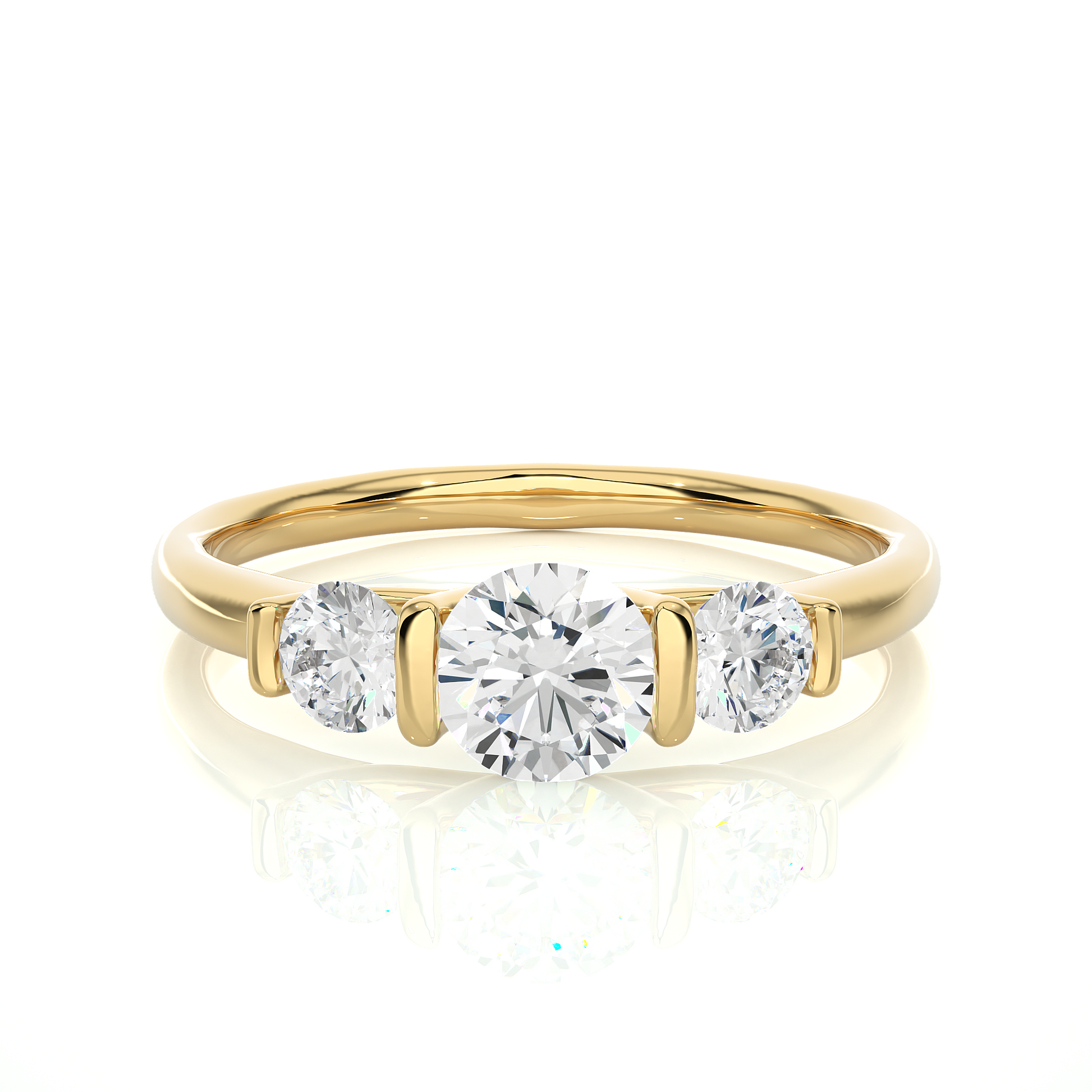 Warm Allegiance - Lab Grown Diamond Trilogy Ring