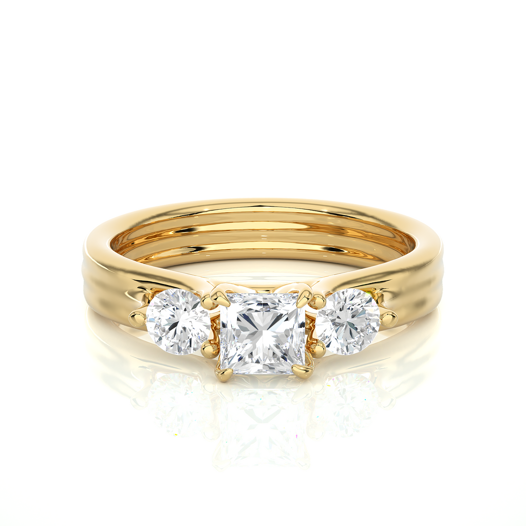 Harmonious Pledge Ring made with Premium Lab Grown Diamonds