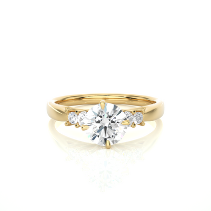 0.5+0.12 Ct Round Diamond Ring