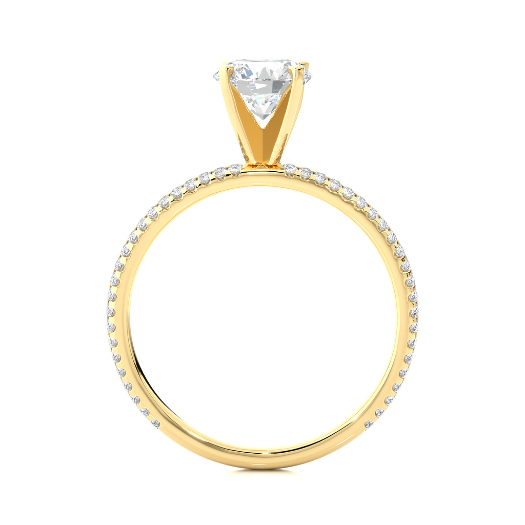 Auric Spark - Elevated Premium Round Lab Grown Diamond Solitaire