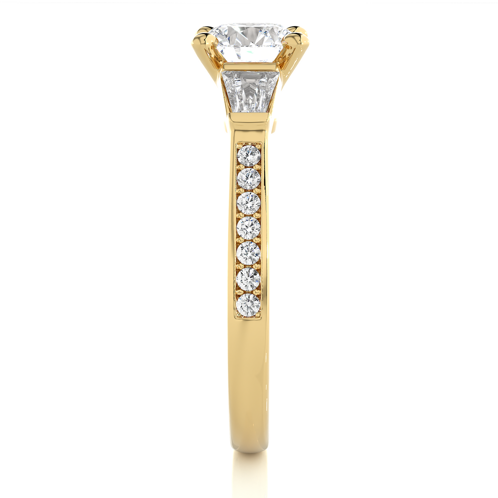 Ethical Kinship Ring - Trilogy made with Fine Gold and Lab Grown Diamonds
