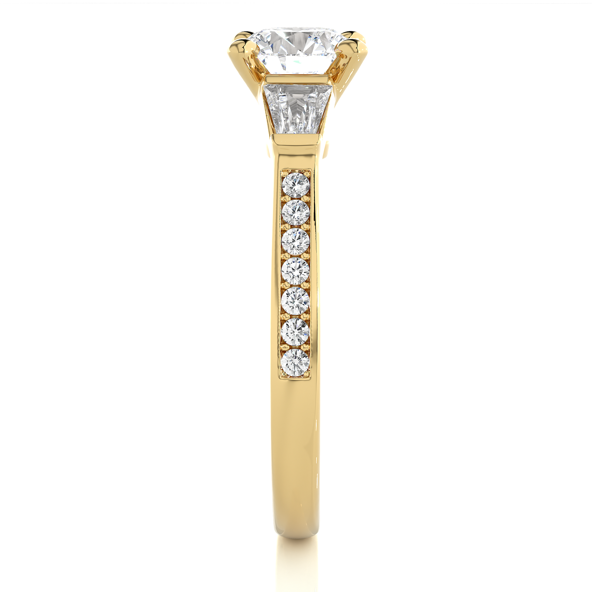 Ethical Kinship Ring - Trilogy made with Fine Gold and Lab Grown Diamonds