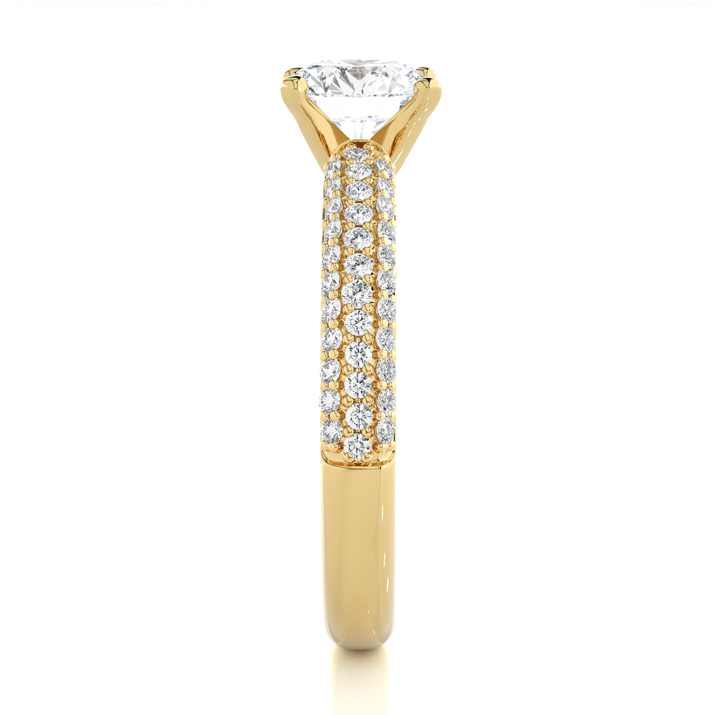 0.8+0.41 Ct Round Diamond Ring