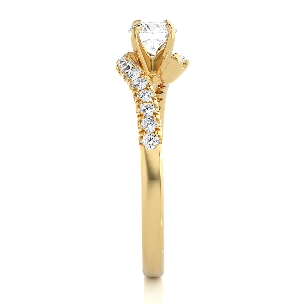 0.5+0.16 Ct Round Diamond Ring