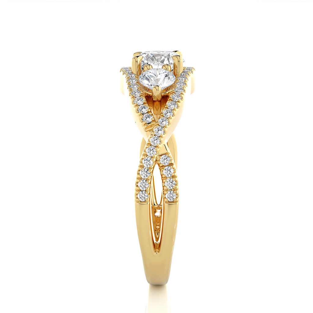 Benevolent Union - Premium Lab Grown Diamond Trilogy Ring