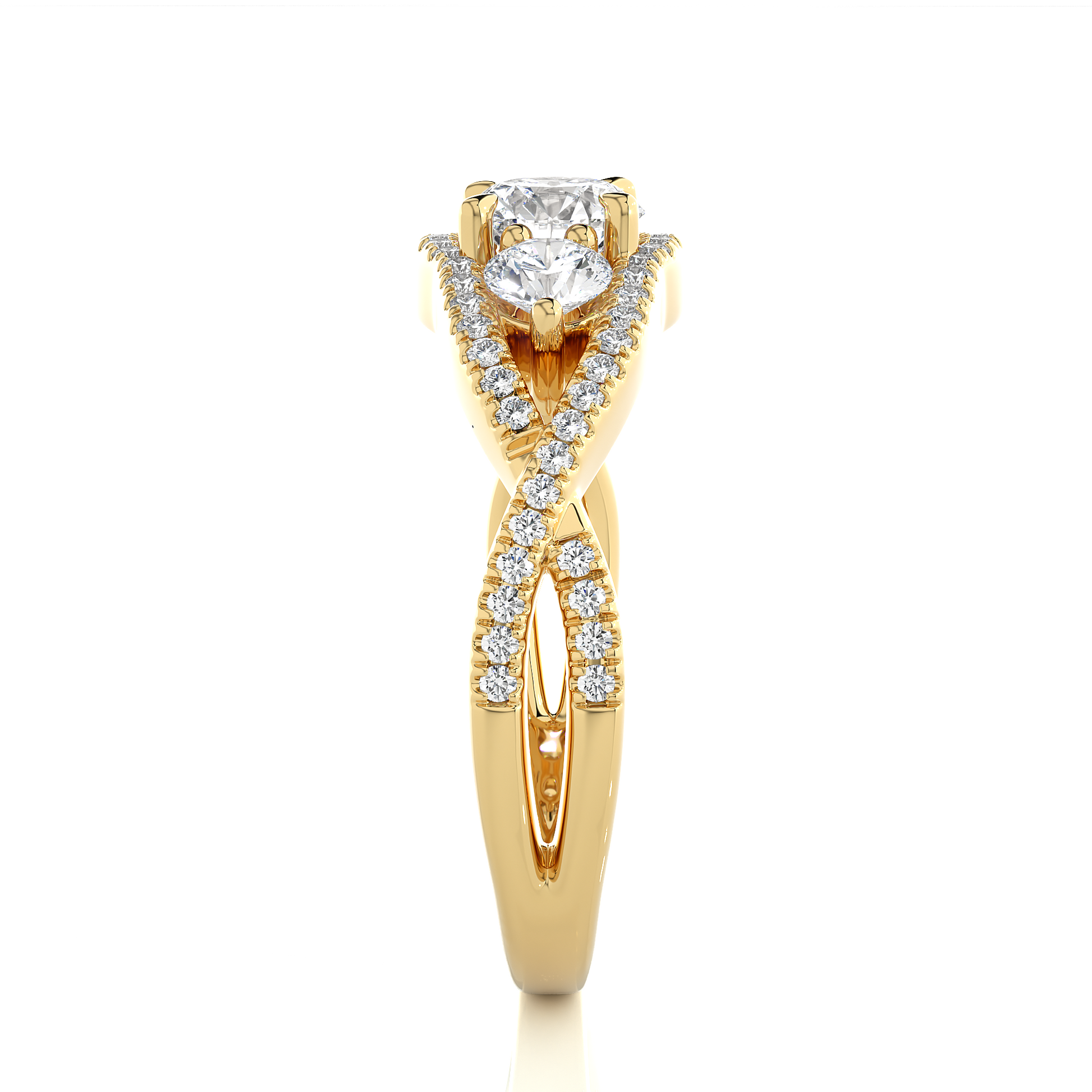 Benevolent Union - Premium Lab Grown Diamond Trilogy Ring