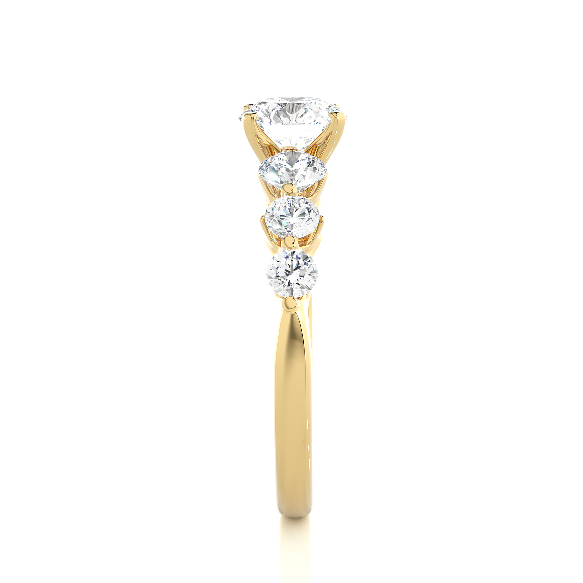 0.7+0.41+0.20+0.16 Ct Round Diamond Ring