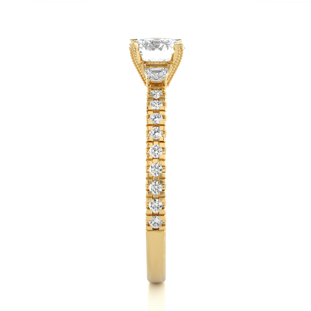 Gracious Pledge Trilogy Ring made with Lab Grown Diamond and Gold
