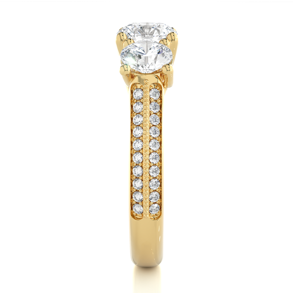Loyal Harmony Ring - Premium Lab Grown Diamond Ring made with Fine Gold