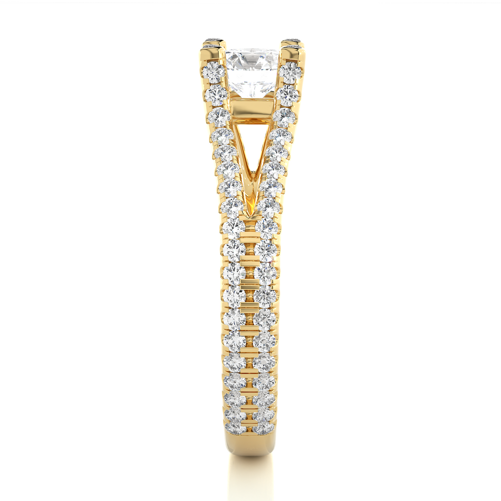 0.5+0.55 Ct Round Diamond Ring