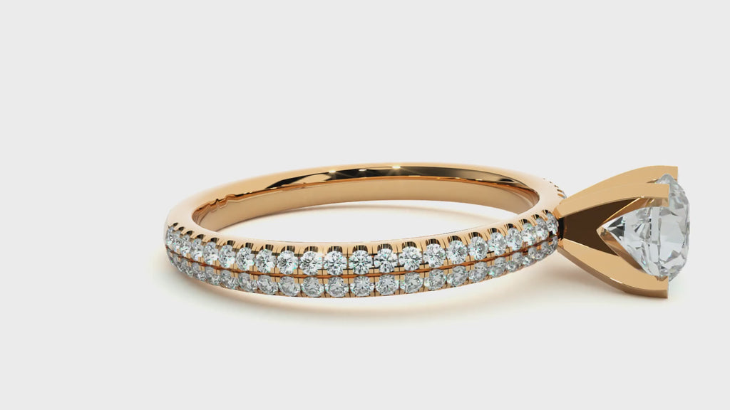 Auric Spark - Elevated Premium Round Lab Grown Diamond Solitaire
