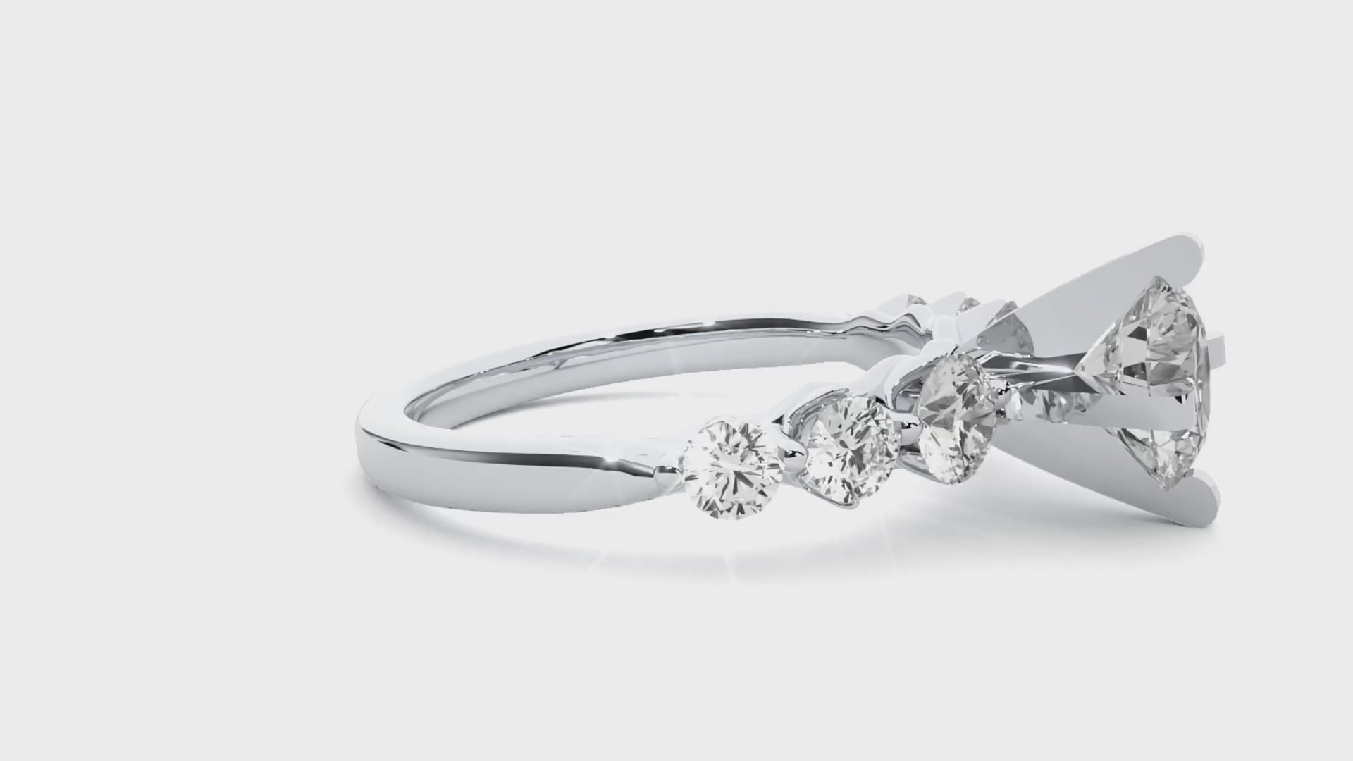 0.7+0.41+0.20+0.16 Ct Round Diamond Ring