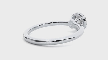 0.09+0.4 Ct Round Diamond Ring