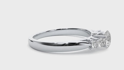 0.5+0.12 Ct Round Diamond Ring