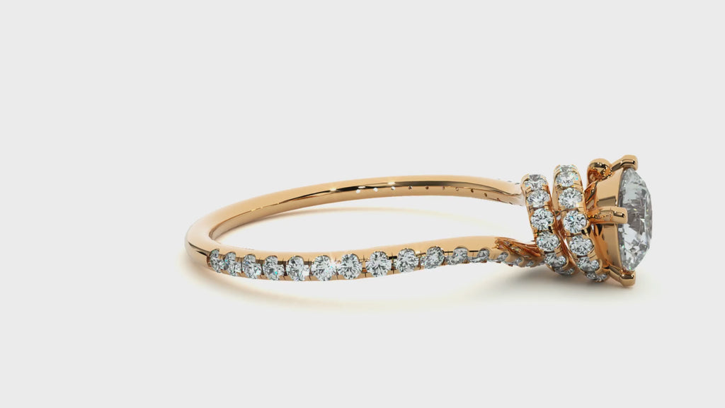 Elysian Twist Round Premium Lab Grown Diamond Ring