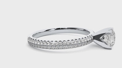 0.8+0.33 Ct Round Diamond Ring