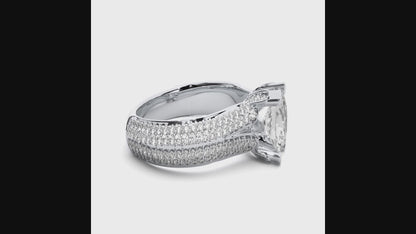 0.6+0.54 Ct Round Diamond Ring