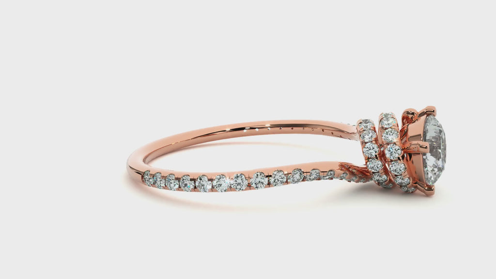 Elysian Twist Round Premium Lab Grown Diamond Ring