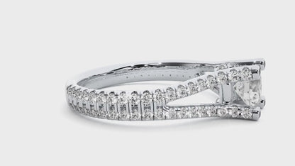 0.5+0.55 Ct Round Diamond Ring