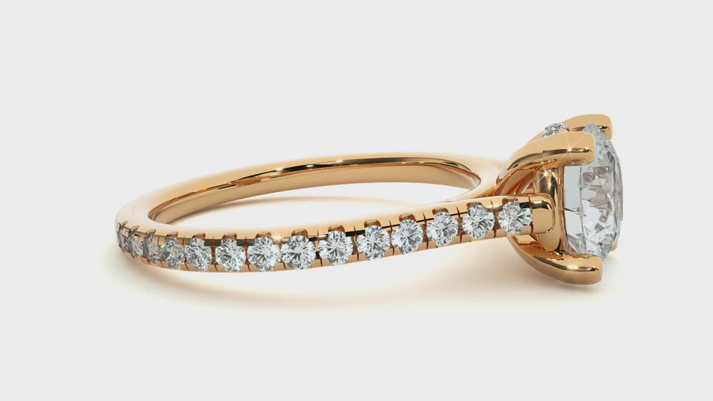 1.2+0.35 Ct Round Diamond Ring