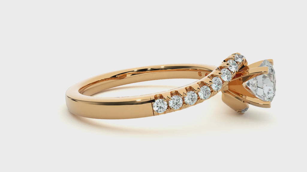 0.5+0.16 Ct Round Diamond Ring