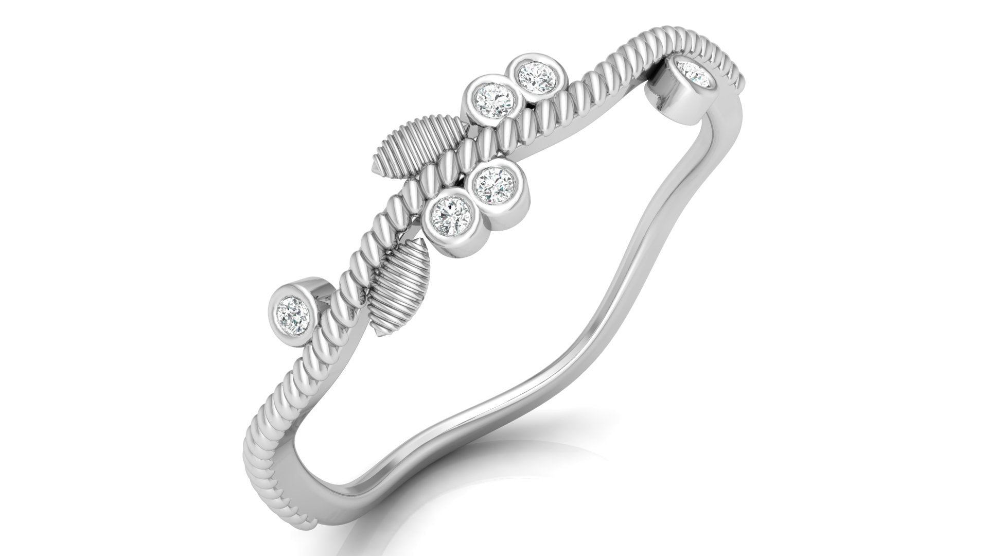 0.04 Ct Round  Diamond Ring