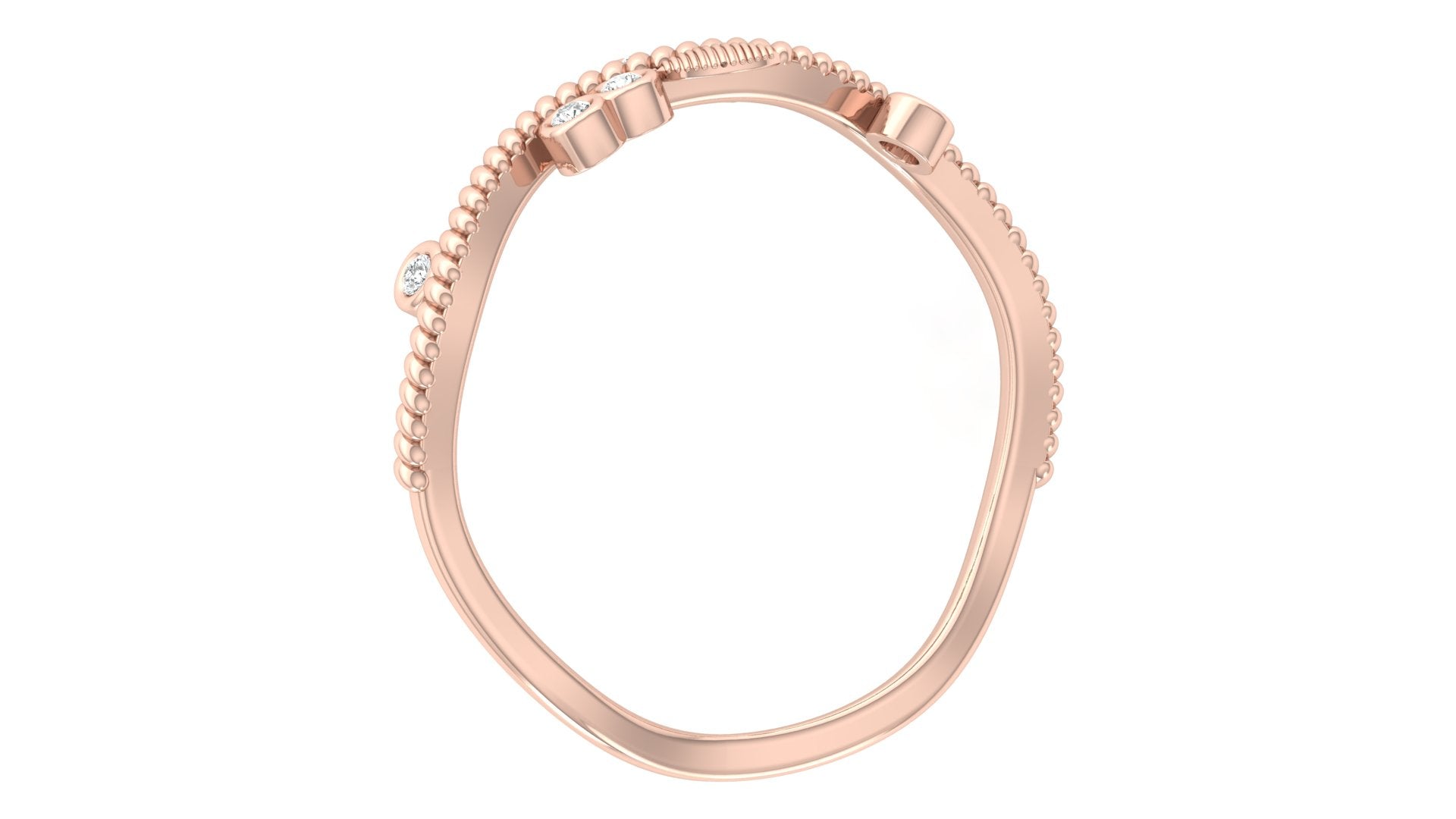 0.04 Ct Round  Diamond Ring