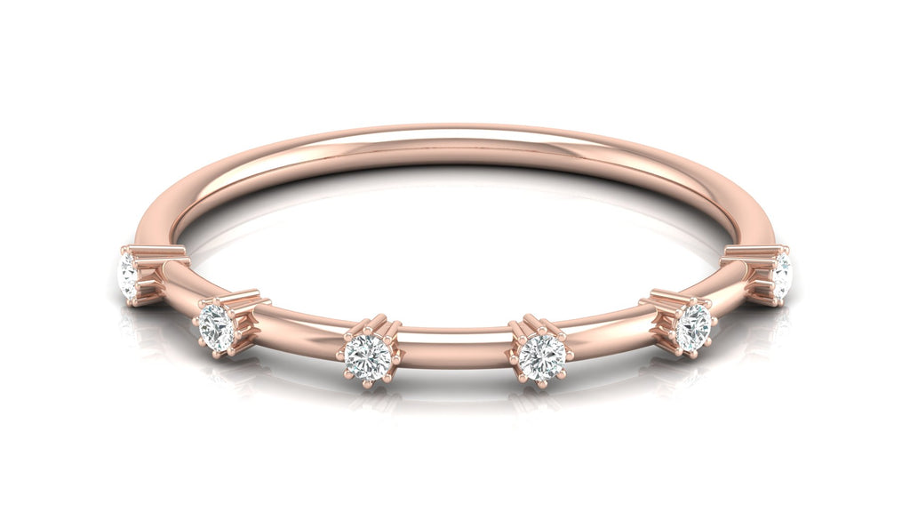 0.08 Ct Round  Diamond Ring