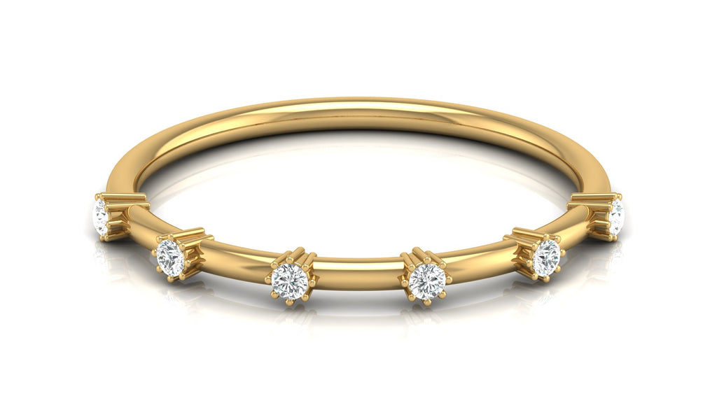 0.08 Ct Round  Diamond Ring