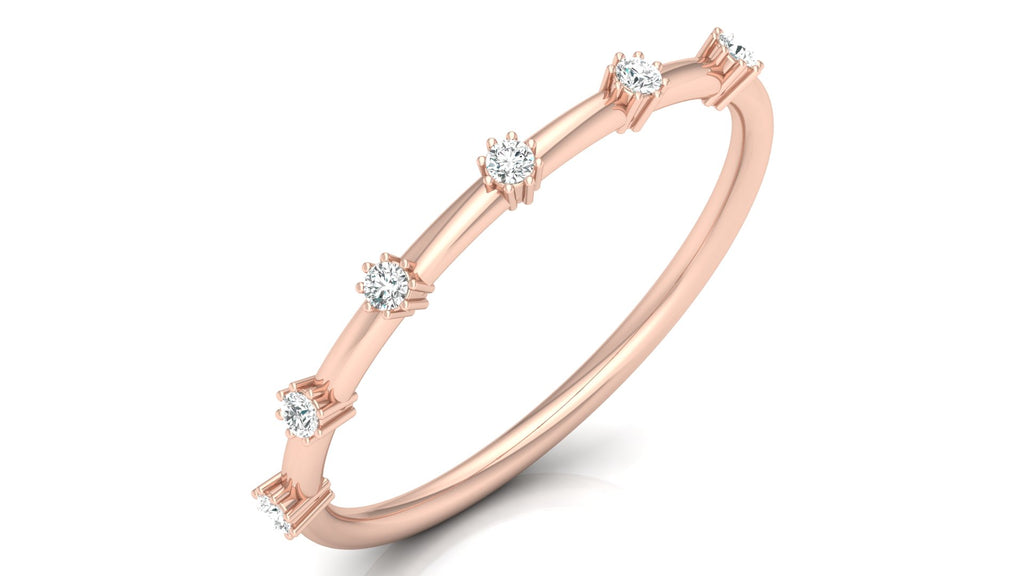 0.08 Ct Round  Diamond Ring
