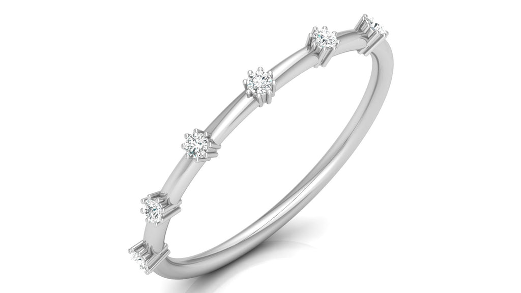 0.08 Ct Round  Diamond Ring