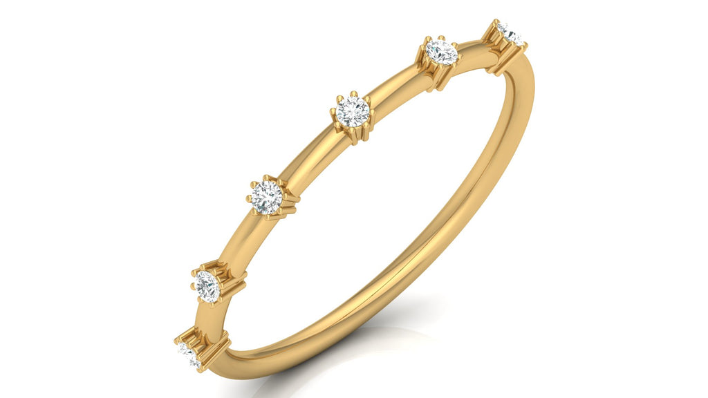 0.08 Ct Round  Diamond Ring