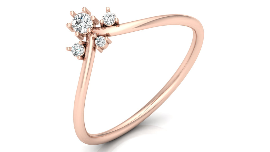0.1 Ct Round Diamond Ring