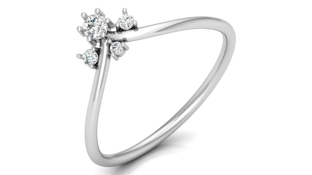 0.1 Ct Round Diamond Ring