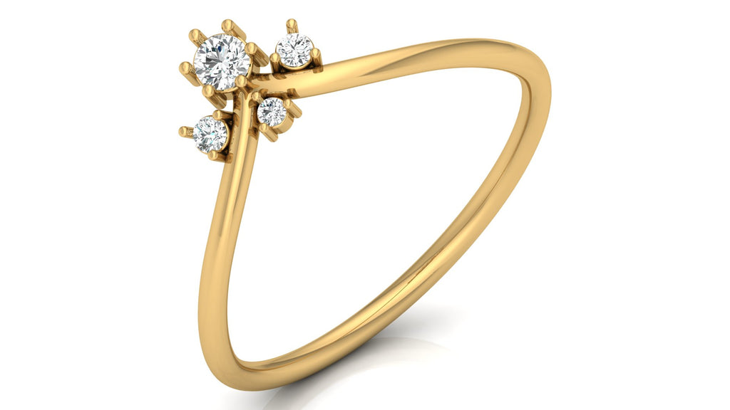 0.1 Ct Round Diamond Ring