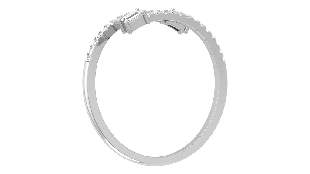 0.10+0.08 Ct Round + Bugget Diamond Ring