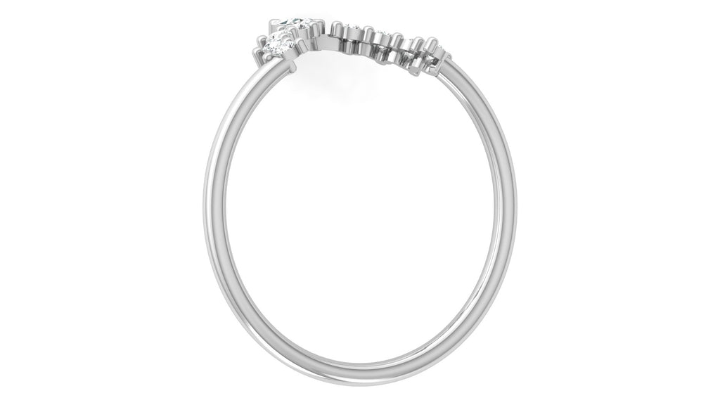0.10 + 0.07 Ct Round + Marq Diamond Ring