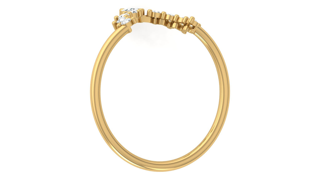 0.10 + 0.07 Ct Round + Marq Diamond Ring