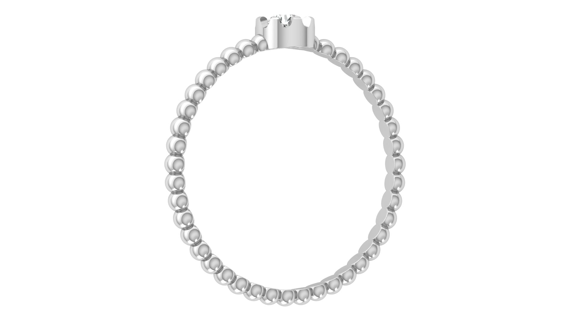 0.1 Ct Round  Diamond Ring
