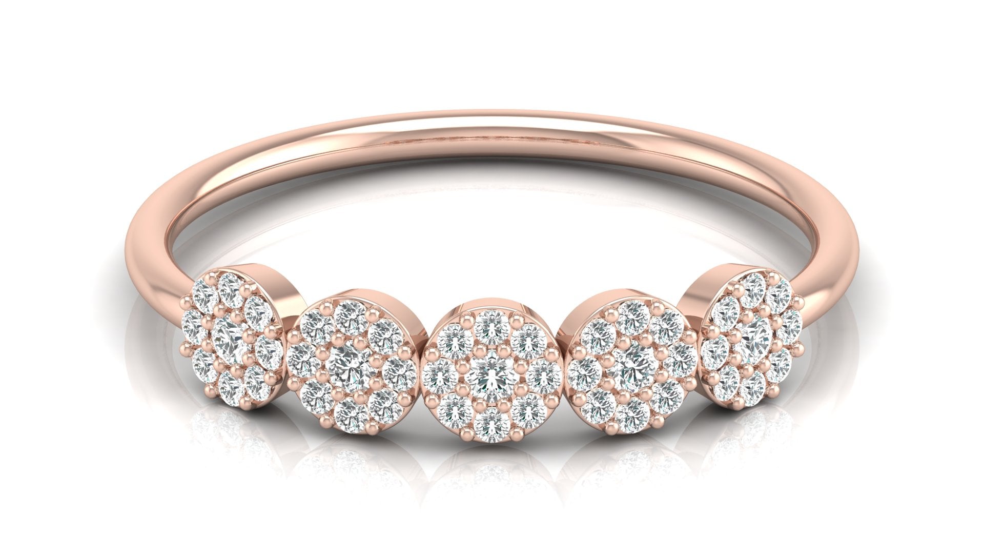 0.21 Ct Round  Diamond Ring