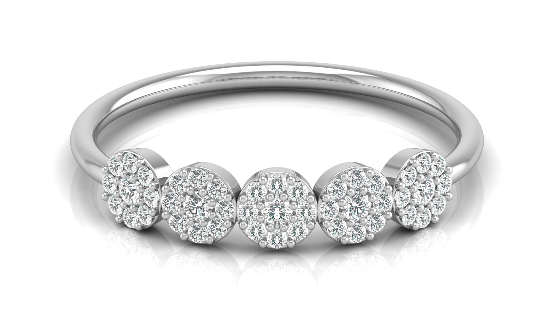 0.21 Ct Round  Diamond Ring