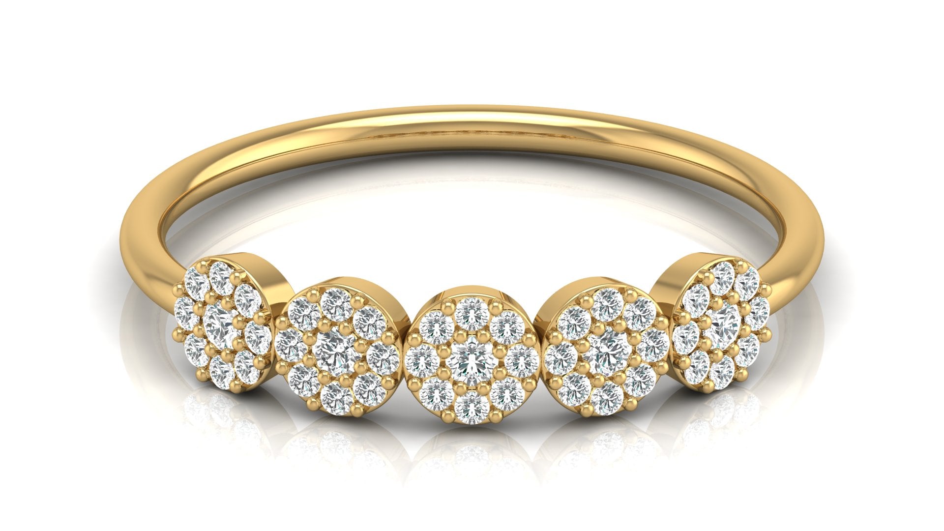 0.21 Ct Round  Diamond Ring