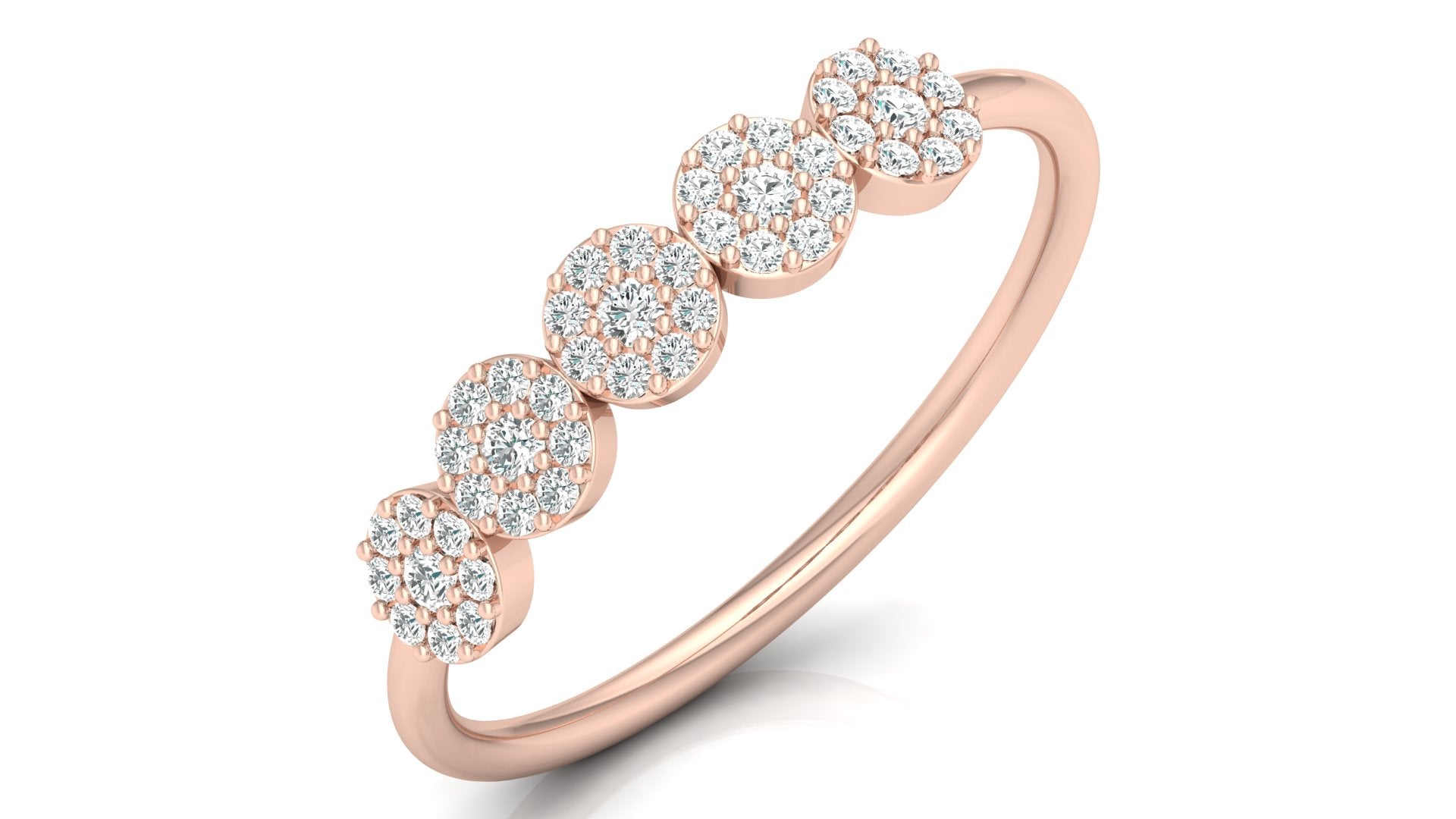 0.21 Ct Round  Diamond Ring